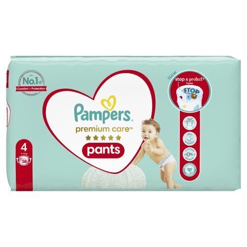 Pampers Premium Care -housut, koko 4, vaipat 116 hinta ja tiedot | Vaipat | hobbyhall.fi