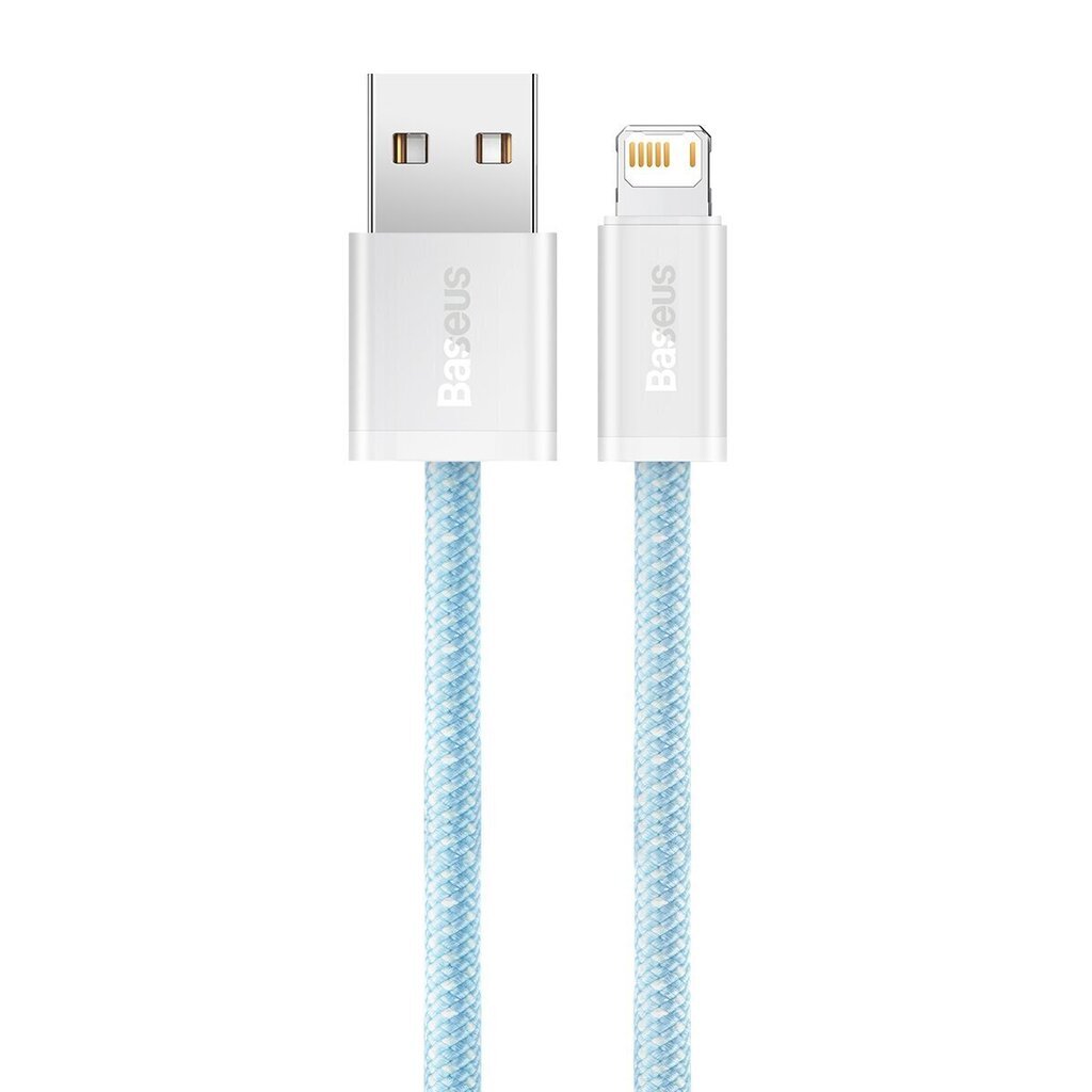 Base Dynamic -kaapeli USB Lightningiin, 2,4A, 2m (sininen). hinta ja tiedot | Puhelinkaapelit | hobbyhall.fi