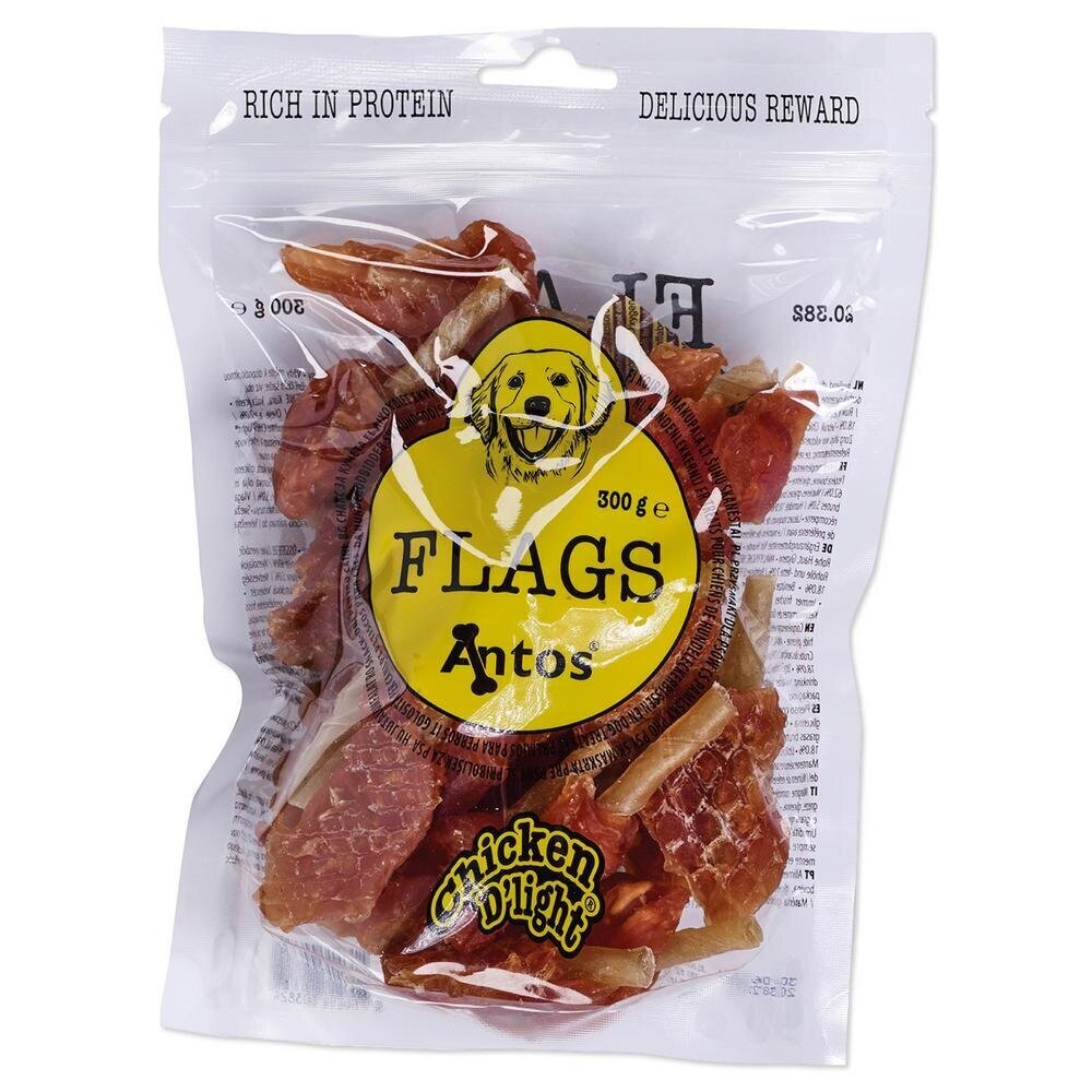 Antos ankkamakeiset D'Light Chicken Flags 300g hinta ja tiedot | Koiran herkut | hobbyhall.fi