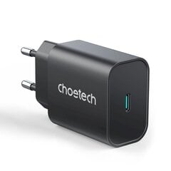 Choetech High Speed USB Type C -laturi 25W PPS PD Black (PD6003).- hinta ja tiedot | Puhelimen laturit | hobbyhall.fi