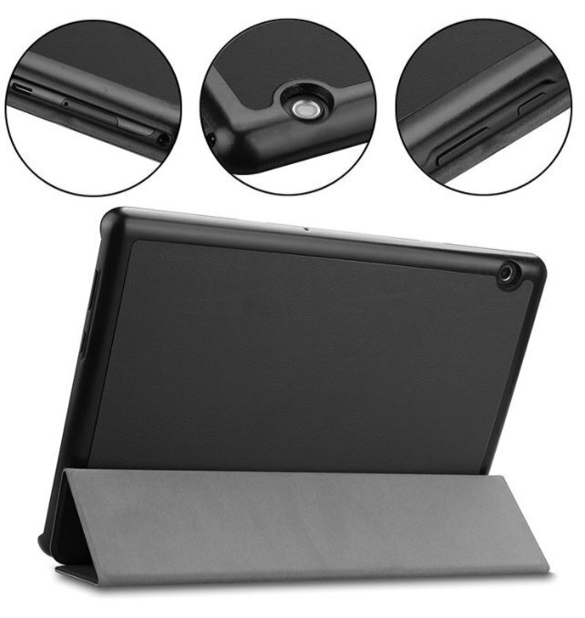 Tactical Book Tri Fold Case For Tablet Apple iPad Air 10.9'' (2020) Black hinta ja tiedot | Tablettien kotelot ja muut tarvikkeet | hobbyhall.fi