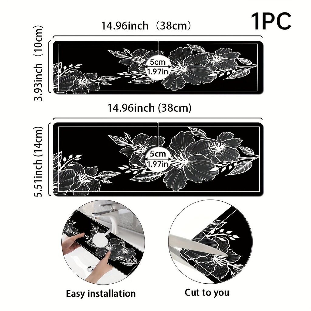 1 kpl Kukallinen Keittiö Kylpyhuone Allasmatto, Kuivuva Pad. hinta ja tiedot | Suihkupäät ja tarvikkeet | hobbyhall.fi