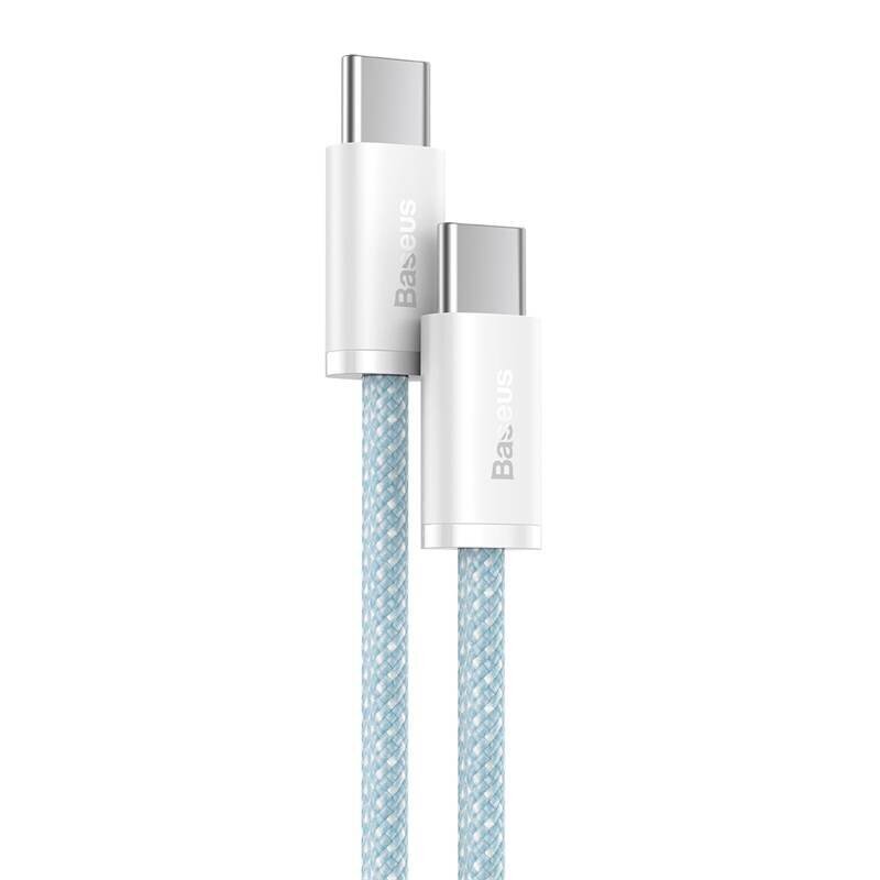 Dynaaminen pohjakaapeli USB-C - USB-C, PD, 100 W, 2 m (sininen). hinta ja tiedot | Puhelinkaapelit | hobbyhall.fi