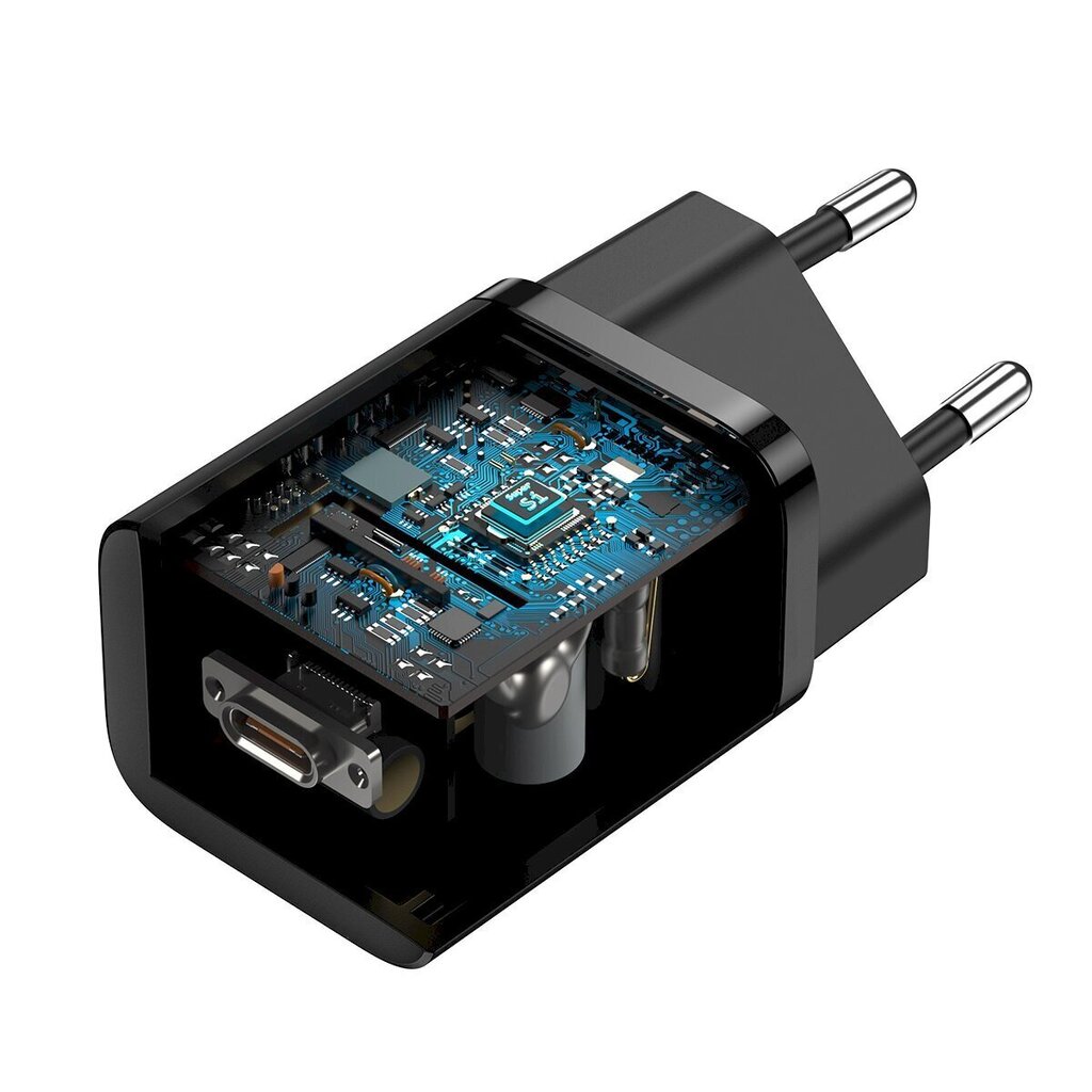 Base Super Si Quick Charger 1C 25W (musta) hinta ja tiedot | Puhelimen laturit | hobbyhall.fi