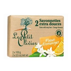 Saippua Le Petit Olivier Extra Orange 2 x 100 g hinta ja tiedot | Le Petit Olivier Hajuvedet ja kosmetiikka | hobbyhall.fi