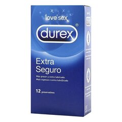 Kondomit Durex Extra Seguro Ø 5,6 cm (12 uds). hinta ja tiedot | Kondomit | hobbyhall.fi