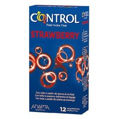 Kondomit Control 43224 mansikka (12 uds) hinta ja tiedot | Ei ole määritelty Intiimihygienia | hobbyhall.fi