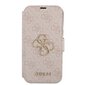 GUBKP13X4GMGPI Guess PU 4G Metal Logo Book Case for iPhone 13 Pro Pink hinta ja tiedot | Puhelimen kuoret ja kotelot | hobbyhall.fi