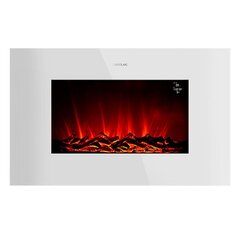 Seinäkoriste sähkötakka Cecotec ReadyWarm 3590 Flames Connected Valkoinen 1000 - 2000 W. hinta ja tiedot | Takat | hobbyhall.fi