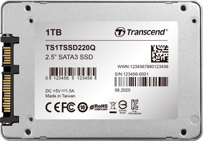 Transcend, 1 TB hinta ja tiedot | Kovalevyt | hobbyhall.fi