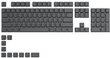 Glorious PC Gaming Race GPBT Keycaps Black Ash 114 vnt. hinta ja tiedot | Näppäimistöt | hobbyhall.fi