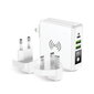 Forcell 4in1 15W Travel Set Wireless & Wall Charger USB C with Power Bank 8000maah hinta ja tiedot | Varavirtalähteet | hobbyhall.fi