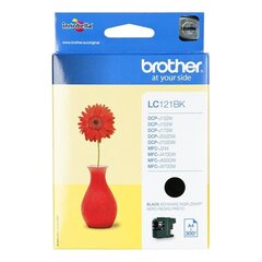 Brother LC121BK, Black Ink Cartridge 300 pages hinta ja tiedot | Laserkasetit | hobbyhall.fi