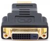 Adapteri Gembird HDMI - DVI, M / F, musta hinta ja tiedot | Adapterit | hobbyhall.fi