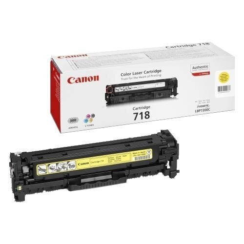 Canon 718 Yellow Toner Cartridge for LBP7200 (2900p./5%) hinta ja tiedot | Laserkasetit | hobbyhall.fi