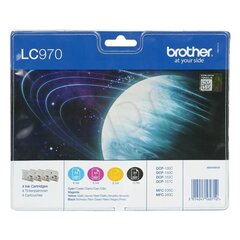 Brother - CMYK multip LC970 DCP135/150/MFC235/260 hinta ja tiedot | Mustekasetit | hobbyhall.fi