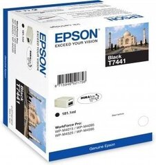 Epson T7441 BLACK 181ml mallille WP-M4015/WP-M4525 hinta ja tiedot | Mustekasetit | hobbyhall.fi