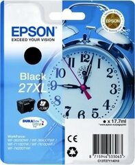 Epson mustepatruuna T2711XL BK C13T27114010 C13T27114012 27XL BK - hinta ja tiedot | Mustekasetit | hobbyhall.fi