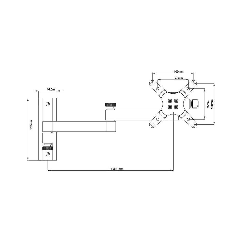 Manhattan 423670 TV laikiklis hinta ja tiedot | TV-seinätelineet | hobbyhall.fi