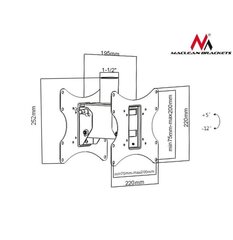 Maclean MC-702 23-42” hinta ja tiedot | TV-seinätelineet | hobbyhall.fi