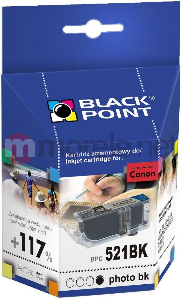 Black Point Canon BPC 521BK hinta ja tiedot | Mustekasetit | hobbyhall.fi