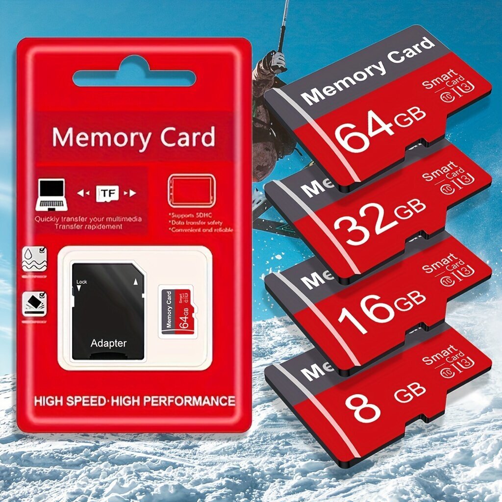 Muistikortti 256GB 128GB 64GB 32GB Nopeasti Micro SD Kortti 16GB 8GB 4GB 2GB 1GB. hinta ja tiedot | Muistitikut | hobbyhall.fi