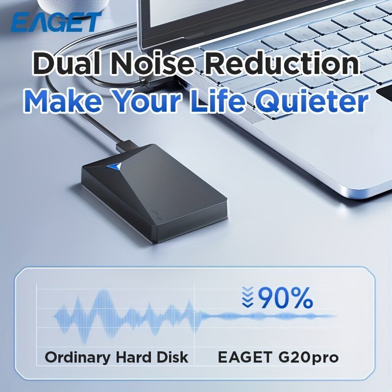 EAGET 1TB USB 3.0 Ulkoinen Kovalevy Kannettava Tallennuslaite hinta ja tiedot | Muistitikut | hobbyhall.fi