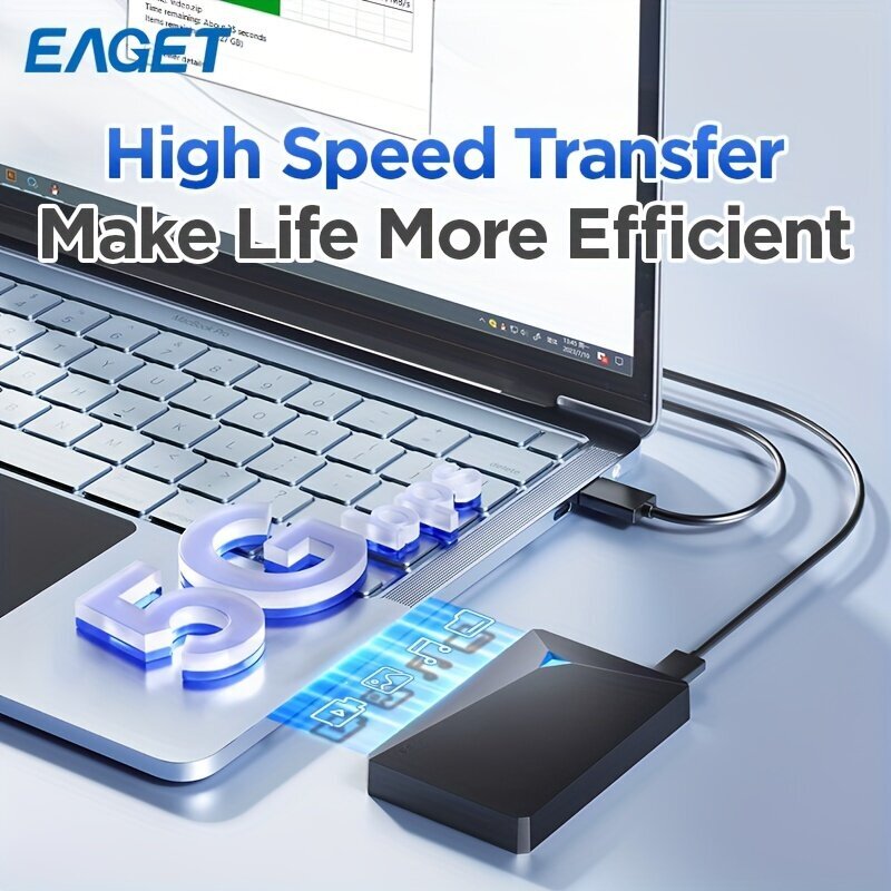 EAGET 1TB USB 3.0 Ulkoinen Kovalevy Kannettava Tallennuslaite hinta ja tiedot | Muistitikut | hobbyhall.fi