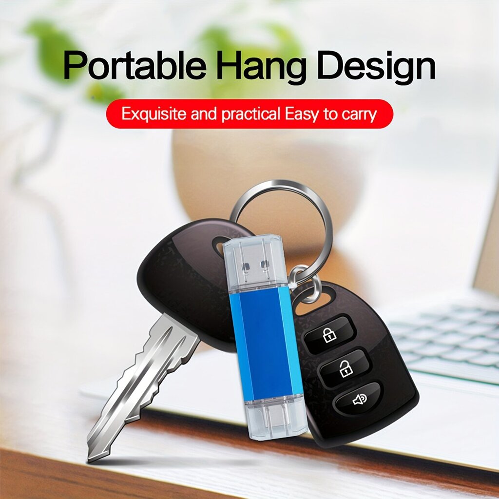 USB C Muistitikku Android Älypuhelimille, Nopea USB 3.0 Ulkoinen Tallennus OTG 2-IN-1 Kuva Tikku Type-Celle PC/Mac/Kannettaville hinta ja tiedot | Muistitikut | hobbyhall.fi