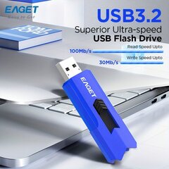 EAGET USB3.2 Muistitikku 128GB 64GB 32GB Nopea Väri U-Liitäntä. hinta ja tiedot | Muistitikut | hobbyhall.fi