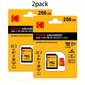 KODAK Ultra microSDXC muistikortti sovittimella 256GB/128GB/64GB/32GB hinta ja tiedot | Muistitikut | hobbyhall.fi