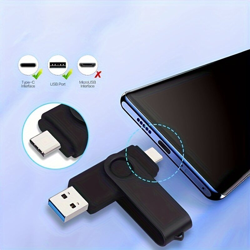 USB 2.0 TYYPPI C USB Muistitikku OTG 256GB 128GB Korkea Nopeus. hinta ja tiedot | Muistitikut | hobbyhall.fi