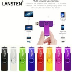 LansTen 32GB USB 2.0 Dual Porttikku Adapterilla, Androidille. hinta ja tiedot | Muistitikut | hobbyhall.fi