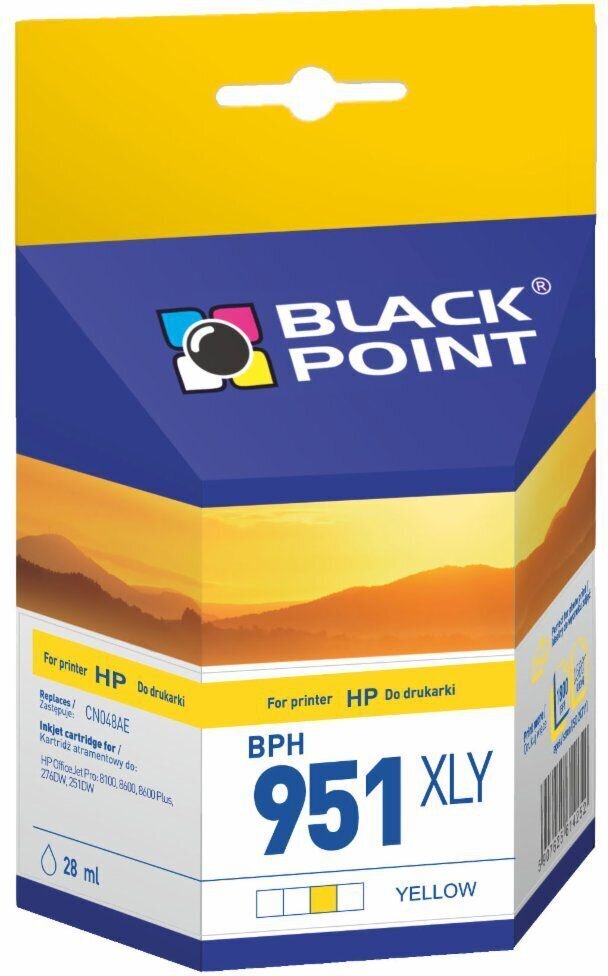 Black Point HP No 951XLY (CN048AE) hinta ja tiedot | Mustekasetit | hobbyhall.fi