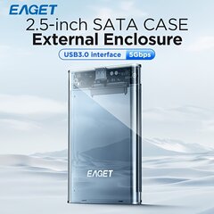 EAGET 2.5-tuumainen SATA Kovalevykotelo USB 3.0 Nopea hinta ja tiedot | Muistitikut | hobbyhall.fi