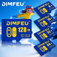 Dimfeu Korkeanopeuksiset Micro SD Kortit: 64GB, 128GB, 32GB, 16GB, 8GB hinta ja tiedot | Muistitikut | hobbyhall.fi