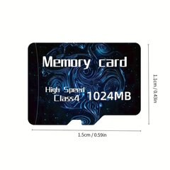 1024MB Micro TF SD -luokka 4 muistikortti puhelimille, kaiuttimille, kameroille ja autoille hinta ja tiedot | Muistitikut | hobbyhall.fi