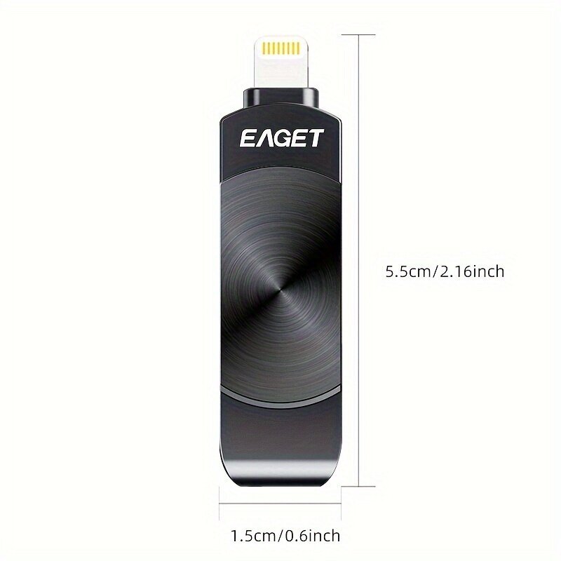 EAGET [MFI] 256GB 128GB USB-muistitikku IPhonelle 2-in-1 Type C muisti hinta ja tiedot | Muistitikut | hobbyhall.fi