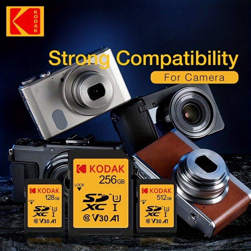 KODAK Suuri Nopeus SD Kortti 64-512GB Kameralle hinta ja tiedot | Muistitikut | hobbyhall.fi