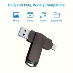 USB-C Muistitikku Android Puhelimille, 3 in 1 OTG. hinta ja tiedot | Muistitikut | hobbyhall.fi