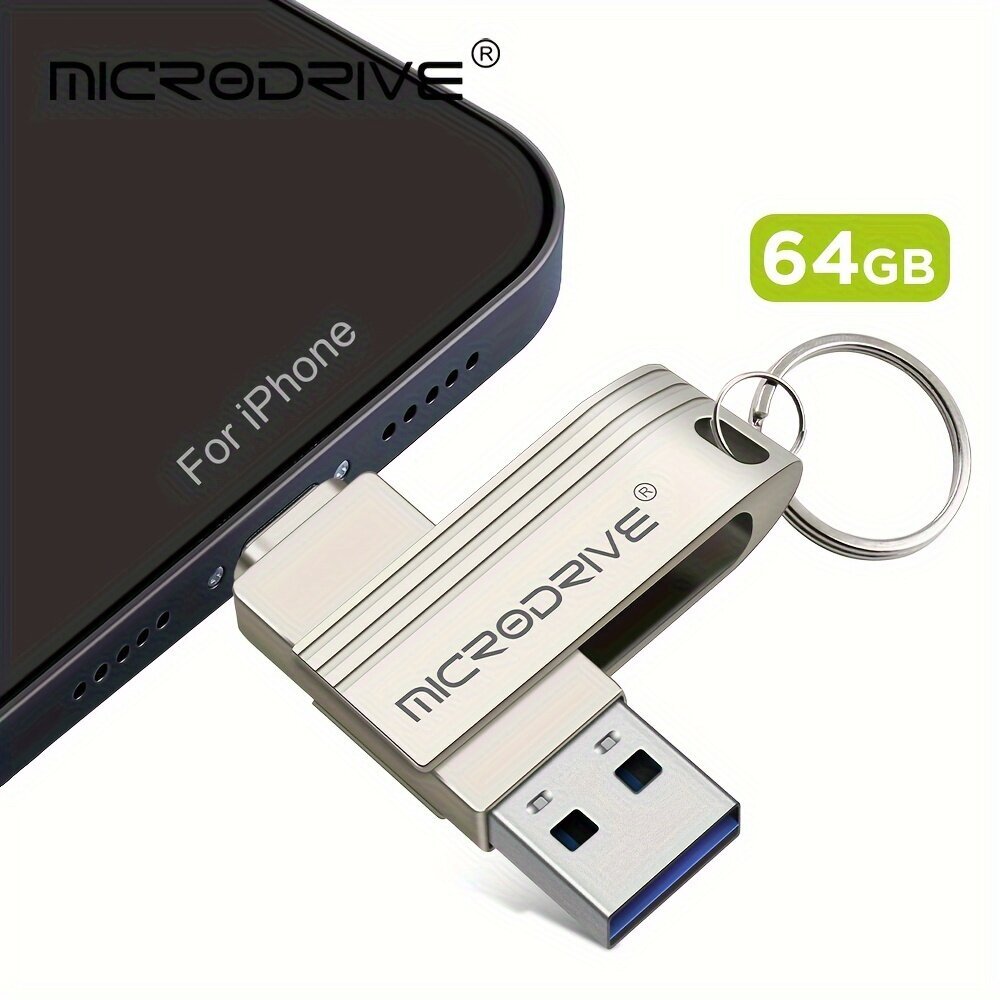 MicroDrive 2-in-1 USB 3.0 Muistitikku, Avainrengas. hinta ja tiedot | Muistitikut | hobbyhall.fi