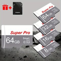 Muistikortti 64GB 32GB 16GB Nopea Mikro SD Kortti hinta ja tiedot | Muistitikut | hobbyhall.fi