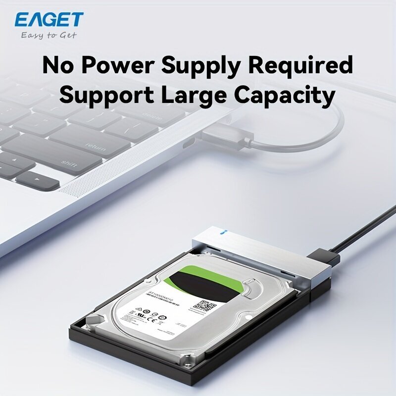 EAGET 2.5 Ulkoinen Kovalevykotelo USB 3.0 SATA III Ilman Työkaluja SSD HDD hinta ja tiedot | Muistitikut | hobbyhall.fi