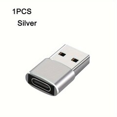 1-5kpl Hopeinen Latausadapteri IPhone 14 13 12 11 Pro Max USB-C Muunnin OTG Kaapeli. hinta ja tiedot | Kaapelit ja adapterit | hobbyhall.fi