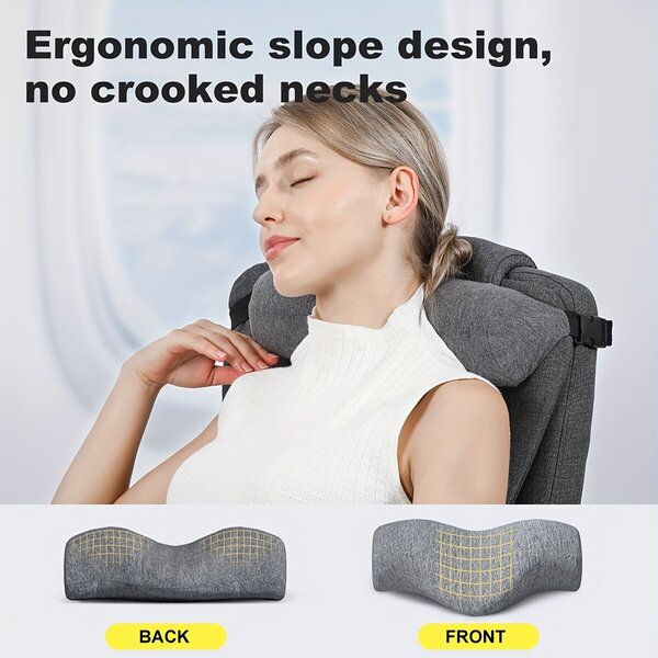 Ergonominen Memory Foam Niskatyyny Toimistotuoliin & Matkalle - Irrotettava Päällinen