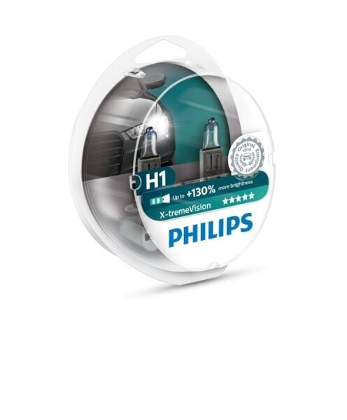 Philips X-treme Vision H1, + 130%, 2 kpl Polttimo hinta ja tiedot | Polttimot | hobbyhall.fi