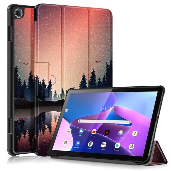 Sunset Sunset Leather Smart Tablet -Kotelo, Joka On Yhteensopiva Lenovo Tab M10 10.1 3Rd Gen Apricot Blossom Kanssa