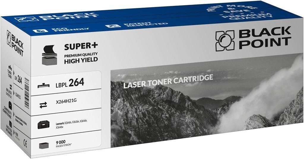 Toner Black Point LBPL264 | black | 9000 pp | Lexmark | X264H21G hinta ja tiedot | Laserkasetit | hobbyhall.fi