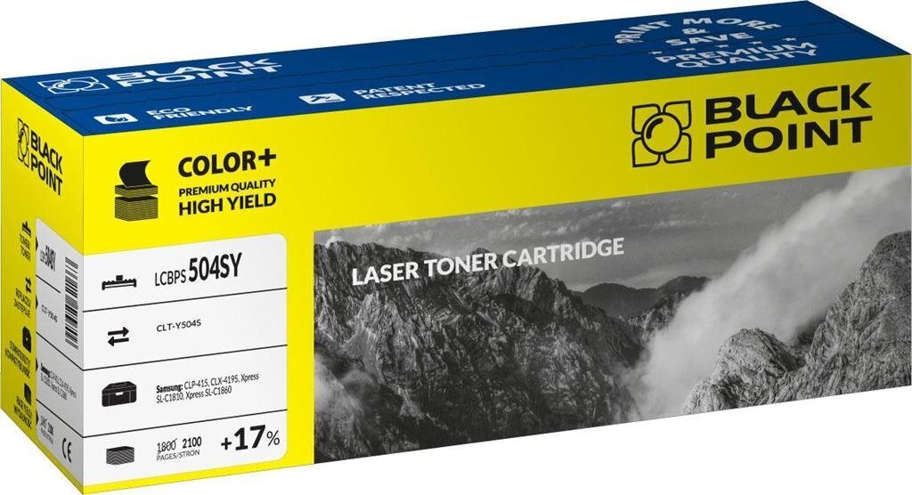 Toner Black Point LCBPS504SY | yellow | 2100 pp | Samsung CLT-Y504S hinta ja tiedot | Laserkasetit | hobbyhall.fi