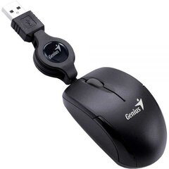 Genius Micro Traveler V2, USB, musta hinta ja tiedot | Hiiret | hobbyhall.fi